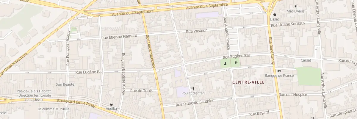 Plan du 21 Rue Victor Hugo à Lens