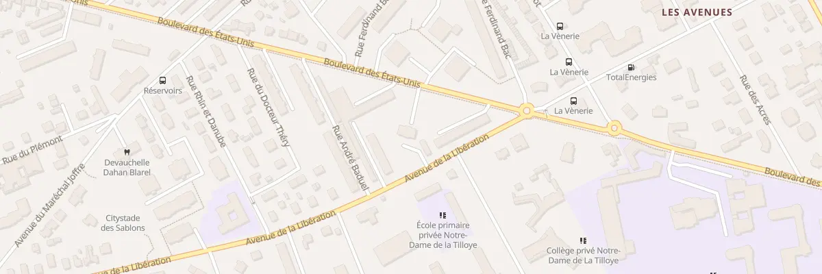 Plan du 2 Av de la Libération à Compiègne