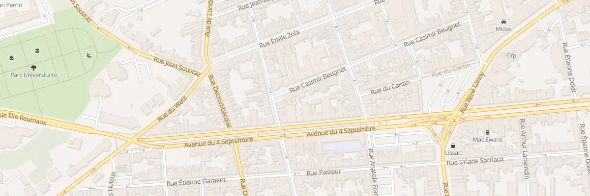 Plan du 83 Rue Casimir Beugnet à Lens