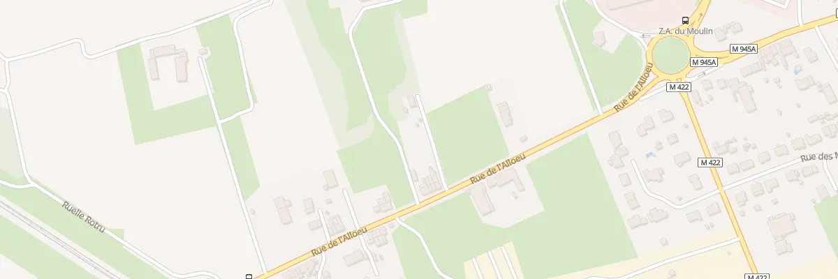 Plan du 538 Rue de l’Alloeu à Erquinghem-Lys