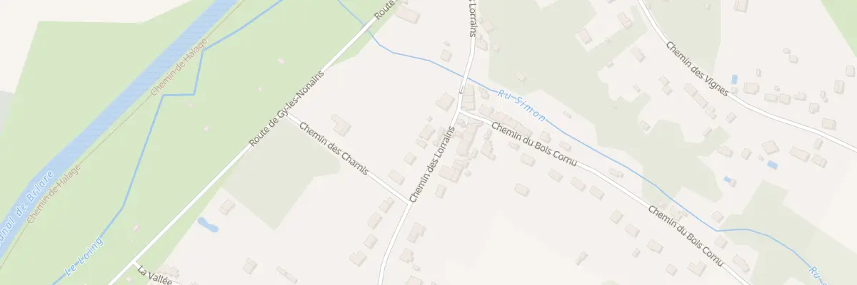 Plan du 7 Rue des Lorrains à Montbouy