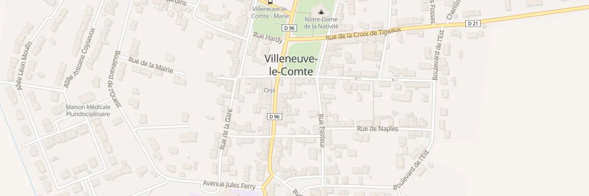 Plan du 3B Rue du General de Gaulle à Villeneuve-le-Comte