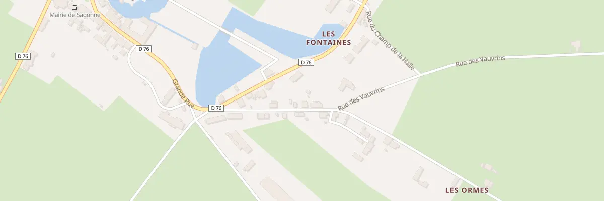 Plan du 84 Les Ormes à Sagonne