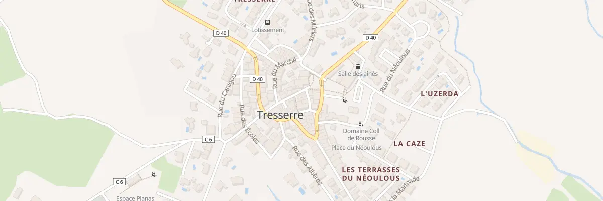 Plan du 3 Rue des Placettes à Tresserre