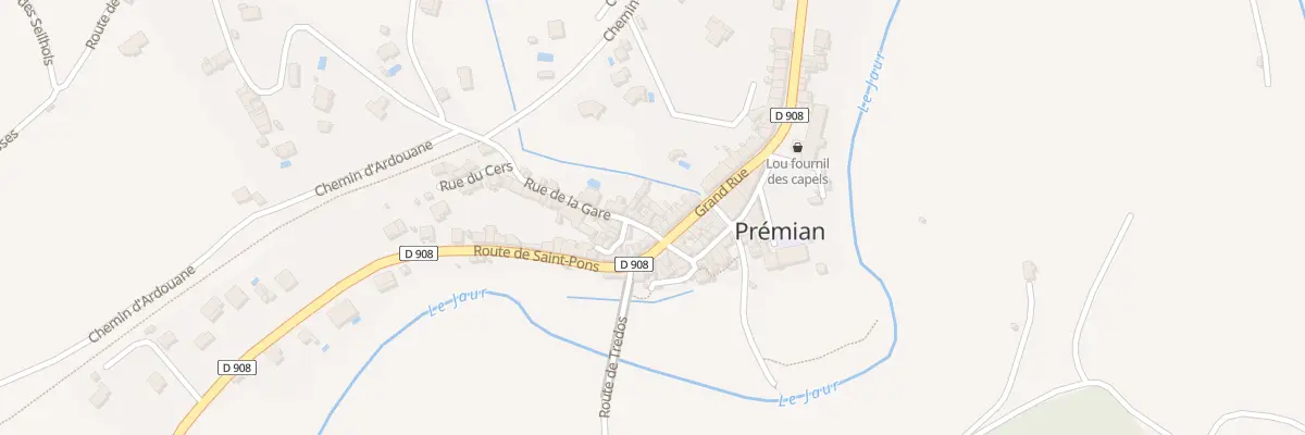 Plan du 5251 Le Village à Prémian