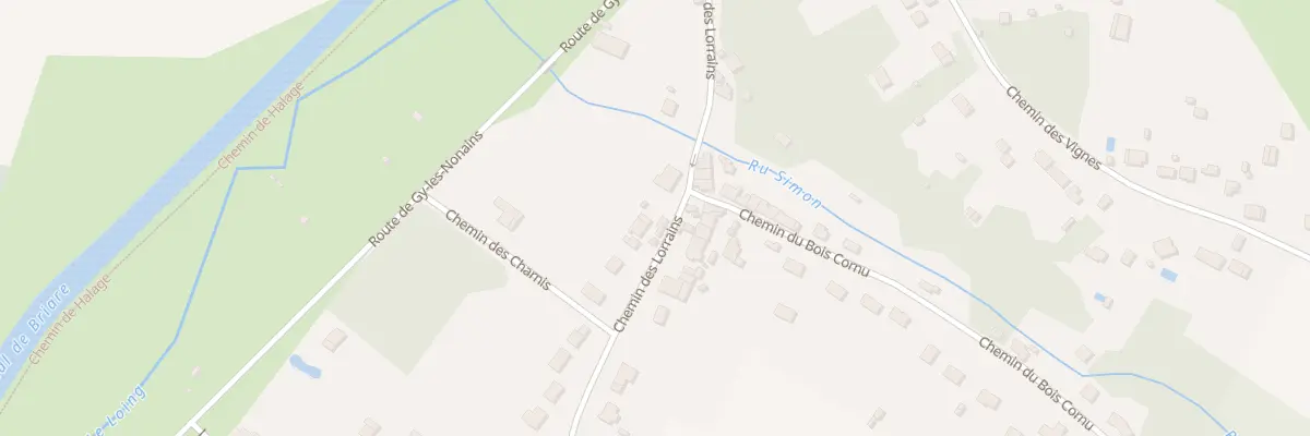 Plan du 9 Rue des Lorrains à Montbouy