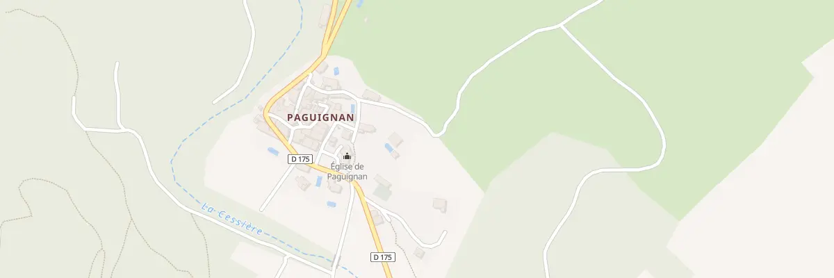 Plan du 5333F Paguignan à Aigues-Vives