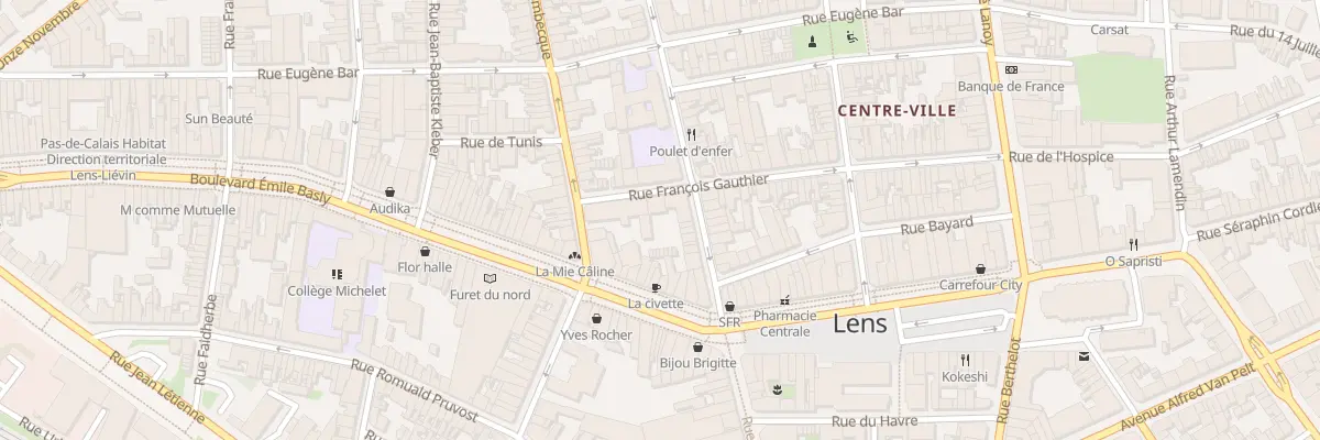 Plan du 57 Rue François Gauthier à Lens