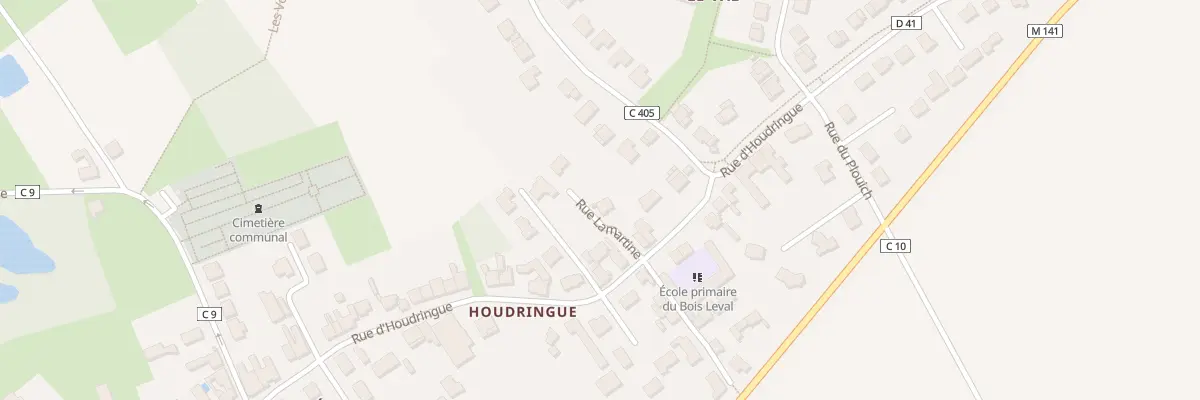 Plan du 47A Rue d’Houdringue à Aubers