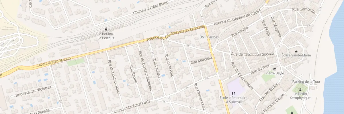 Plan du 5 Rue de la Paix au Boulou