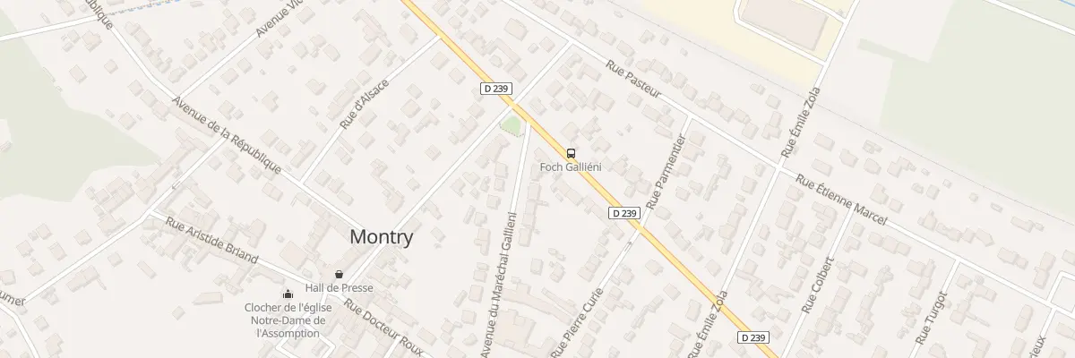 Plan du 3 Av Gallieni à Montry