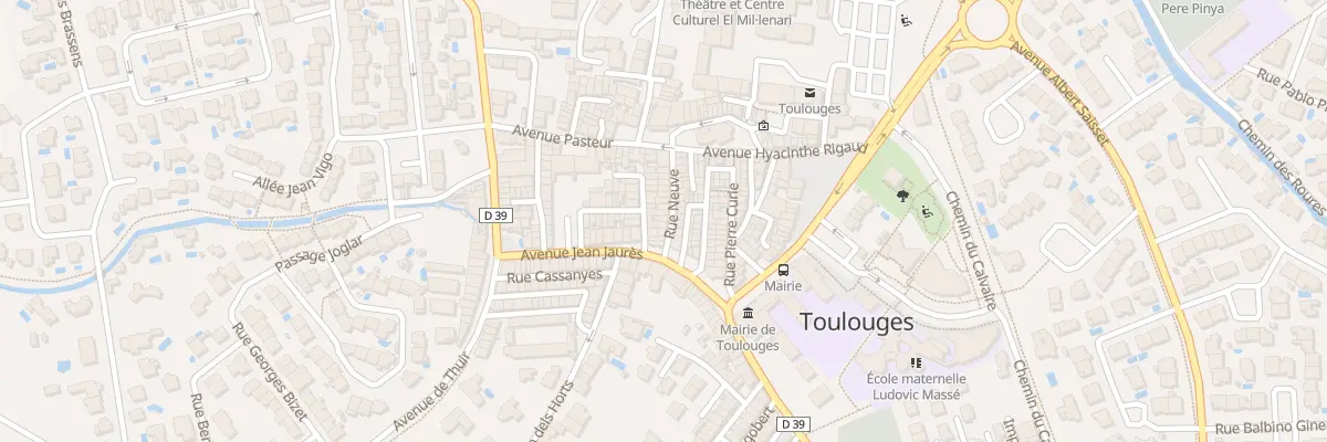 Plan du 22 Rue Neuve à Toulouges