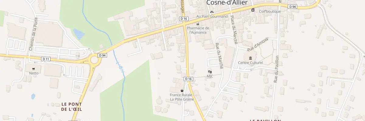 Plan du 14 Rue Pasteur à Cosne-d’Allier
