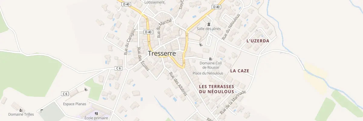 Plan du 3 Av de Perpignan à Tresserre