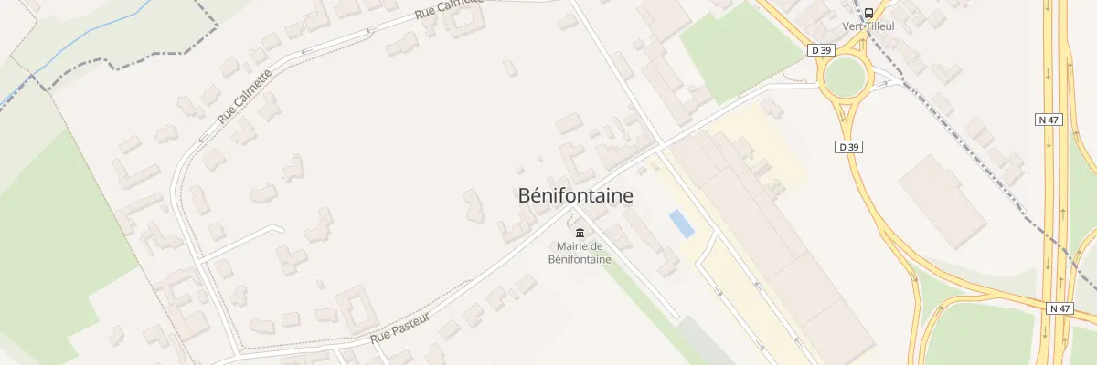 Plan du 22 Rue Pasteur à Bénifontaine