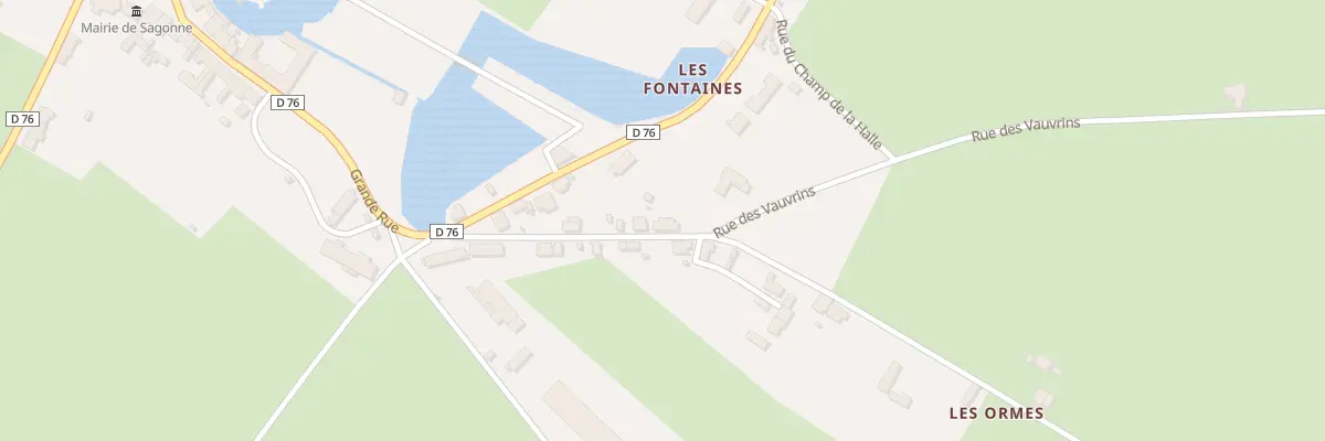 Plan du 85 Les Ormes à Sagonne