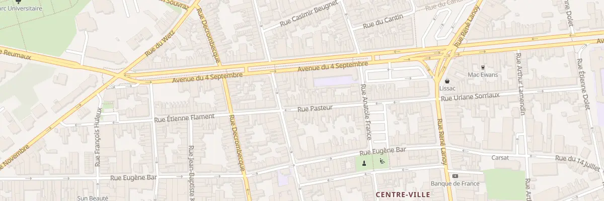 Plan du 58 Rue Pasteur à Lens
