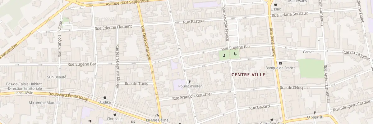 Plan du 38 Rue Victor Hugo à Lens