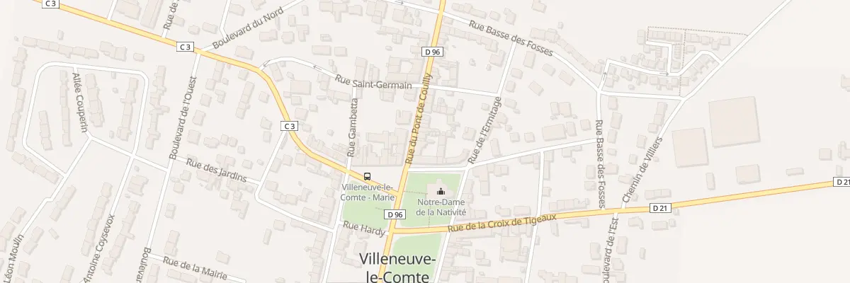 Plan du 6 Rue du Pont de Couilly à Villeneuve-le-Comte