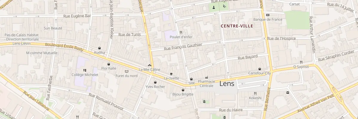 Plan du 13 Rue Victor Hugo à Lens