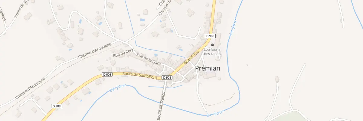 Plan du 5100 Le Village à Prémian