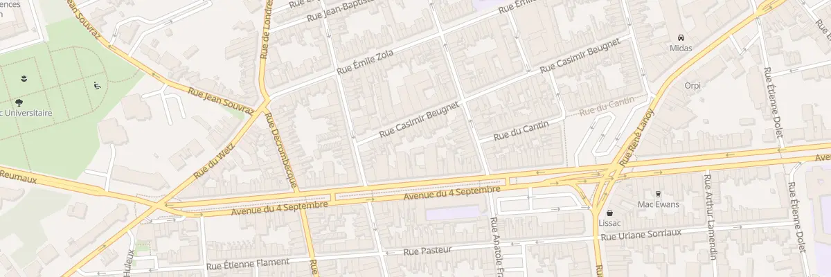 Plan du 73 Rue Casimir Beugnet à Lens