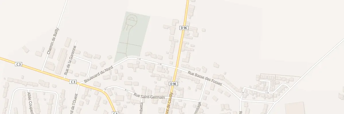 Plan du 33 Rue du Pont de Couilly à Villeneuve-le-Comte