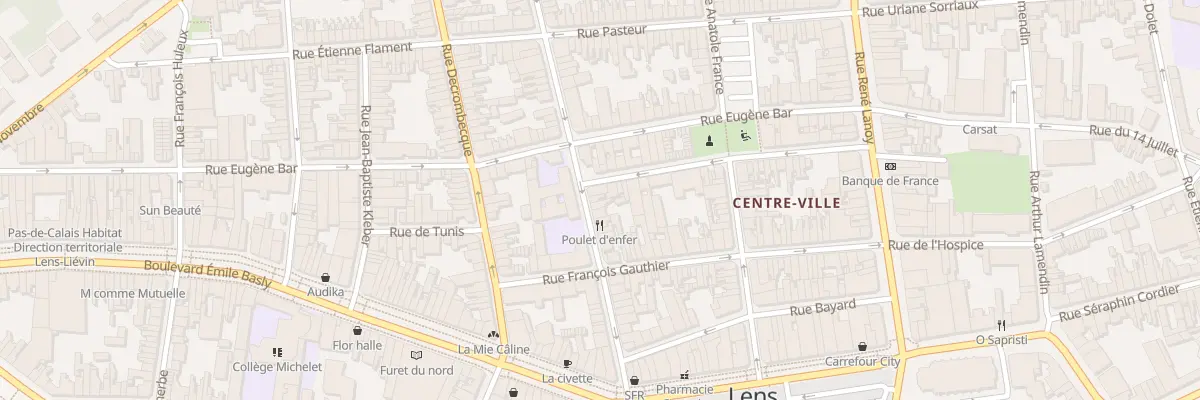 Plan du 34 Rue Victor Hugo à Lens