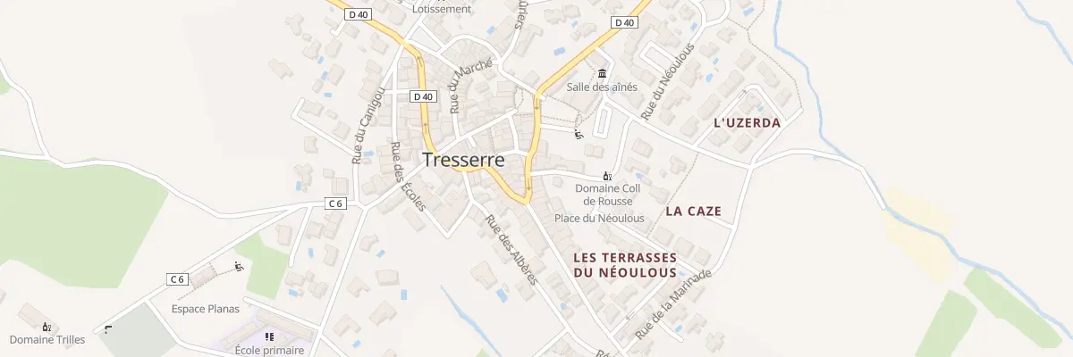 Plan du 8 Av de Perpignan à Tresserre
