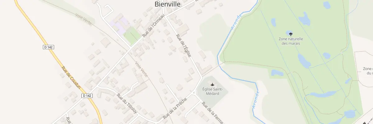 Plan du 9 Rue de l’Eglise à Bienville