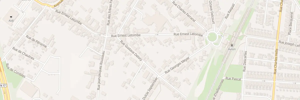 Plan du 64 Rue Ernest Letombe à Avion