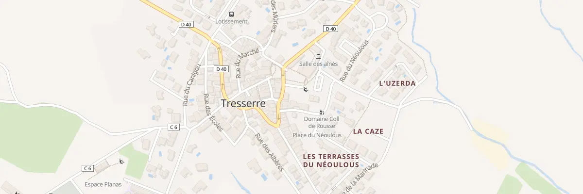 Plan du 16 Av de Perpignan à Tresserre