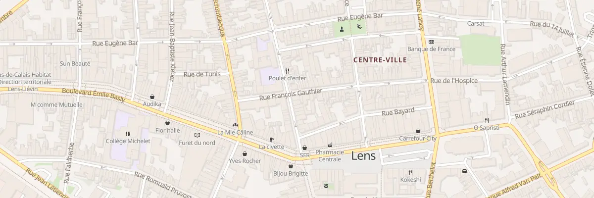 Plan du 18 Rue Victor Hugo à Lens