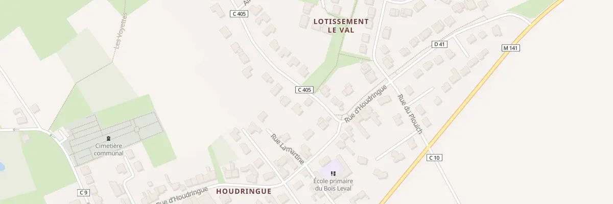 Plan du 5 Rue de Leval à Aubers