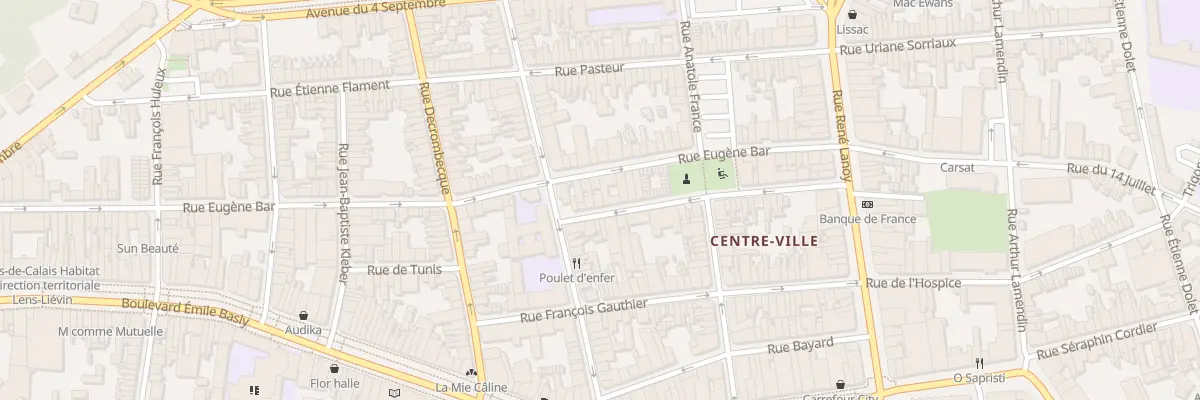 Plan du 26 Rue Victor Picard à Lens