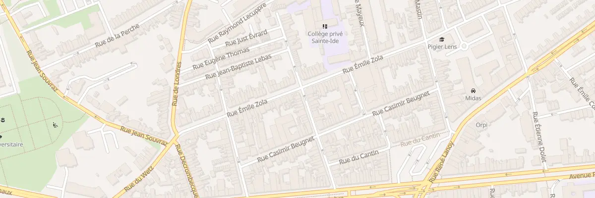 Plan du 39 Rue Félix Faure à Lens