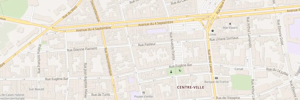 Plan du 53 Rue Pasteur à Lens