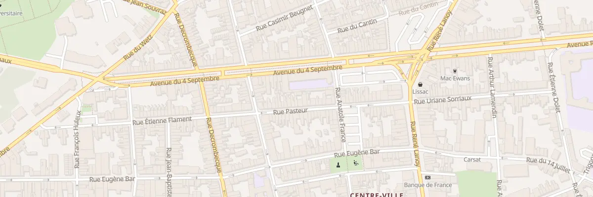 Plan du 46 Rue Pasteur à Lens