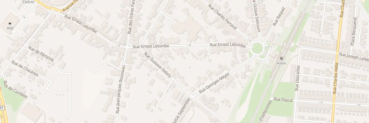 Plan du 68 Rue Ernest Letombe à Avion