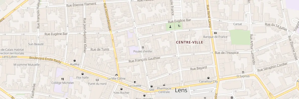 Plan du 52 Rue François Gauthier à Lens