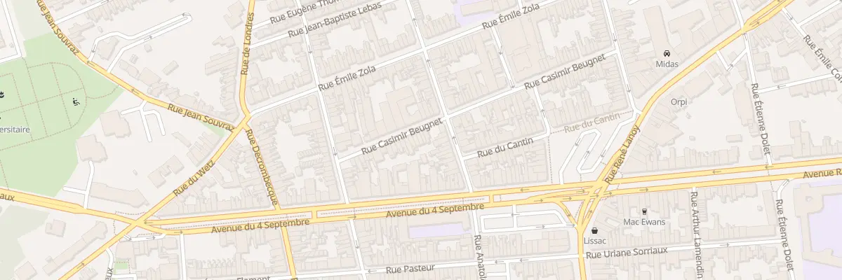 Plan du 61B Rue Casimir Beugnet à Lens