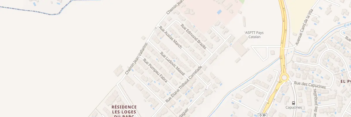 Plan du 10 Rue Ludovic Masse à Canohès