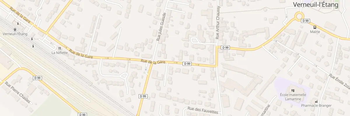 Plan du 14 Rue de la Gare à Verneuil-l’Étang