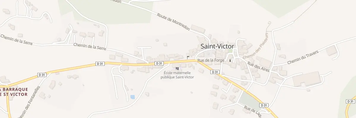 Plan du 5016 Saint Victor à Saint-Victor-et-Melvieu