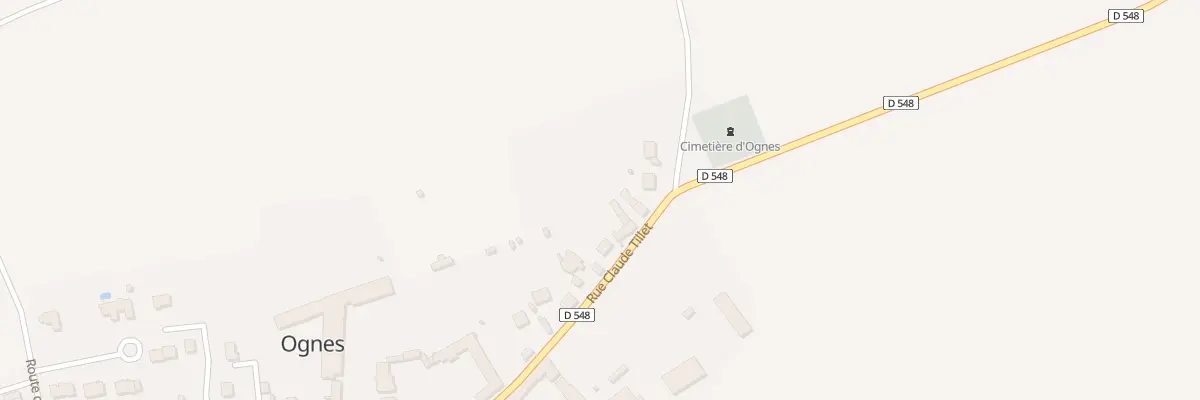 Plan du 8 Rue Claude Tillet à Ognes