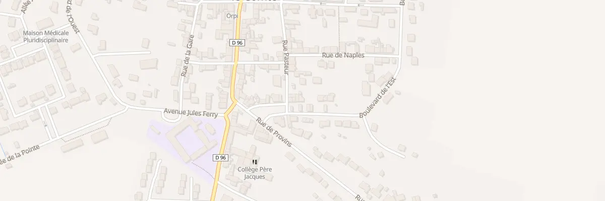 Plan du 42 Bd de l’Est à Villeneuve-le-Comte