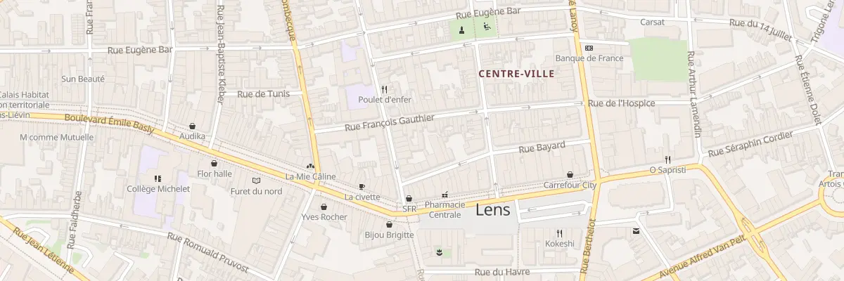 Plan du 49 Rue François Gauthier à Lens