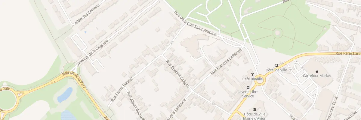 Plan du 40 Rue Etienne Opigez à Avion