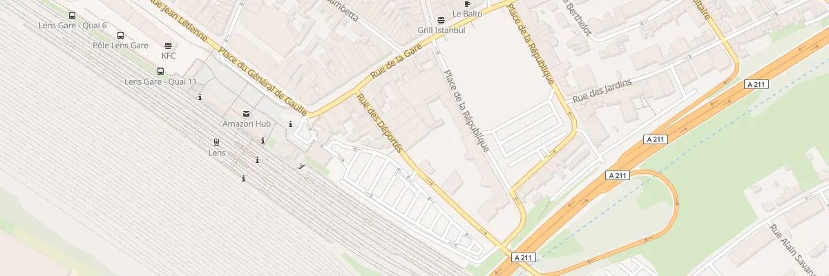 Plan du 17 Rue des Déportés à Lens