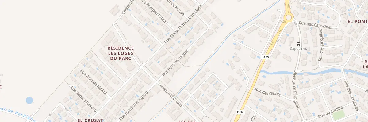 Plan du 11 Rue Père Verdaguer à Canohès